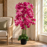 150cm Giant Pink Orchid Plant - Artificial - 189 flowers REAL TOUCH