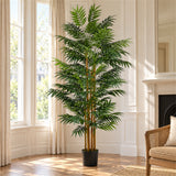 210cm Artificial Fire Retardant Phoenix Palm Tree Natural Trunk