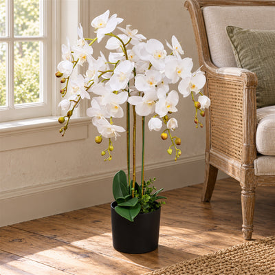 85cm Artificial Deluxe Bush Orchid