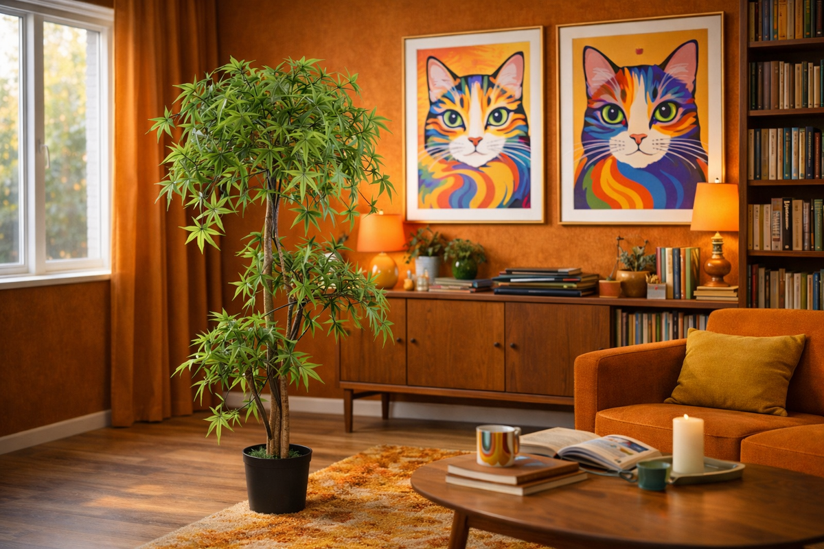 Using Tall Artificial Plants in Rooms with High Ceilings