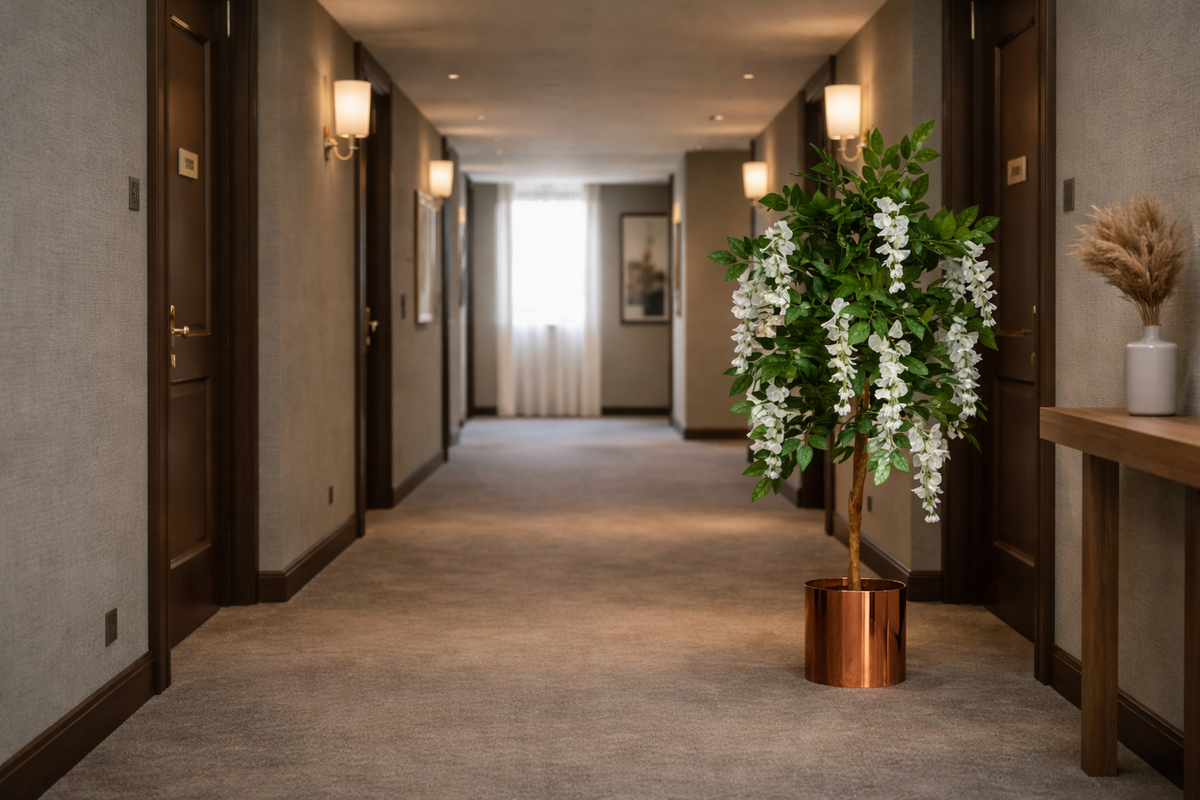 How to Style Artificial Plants in Hallways and Entryways