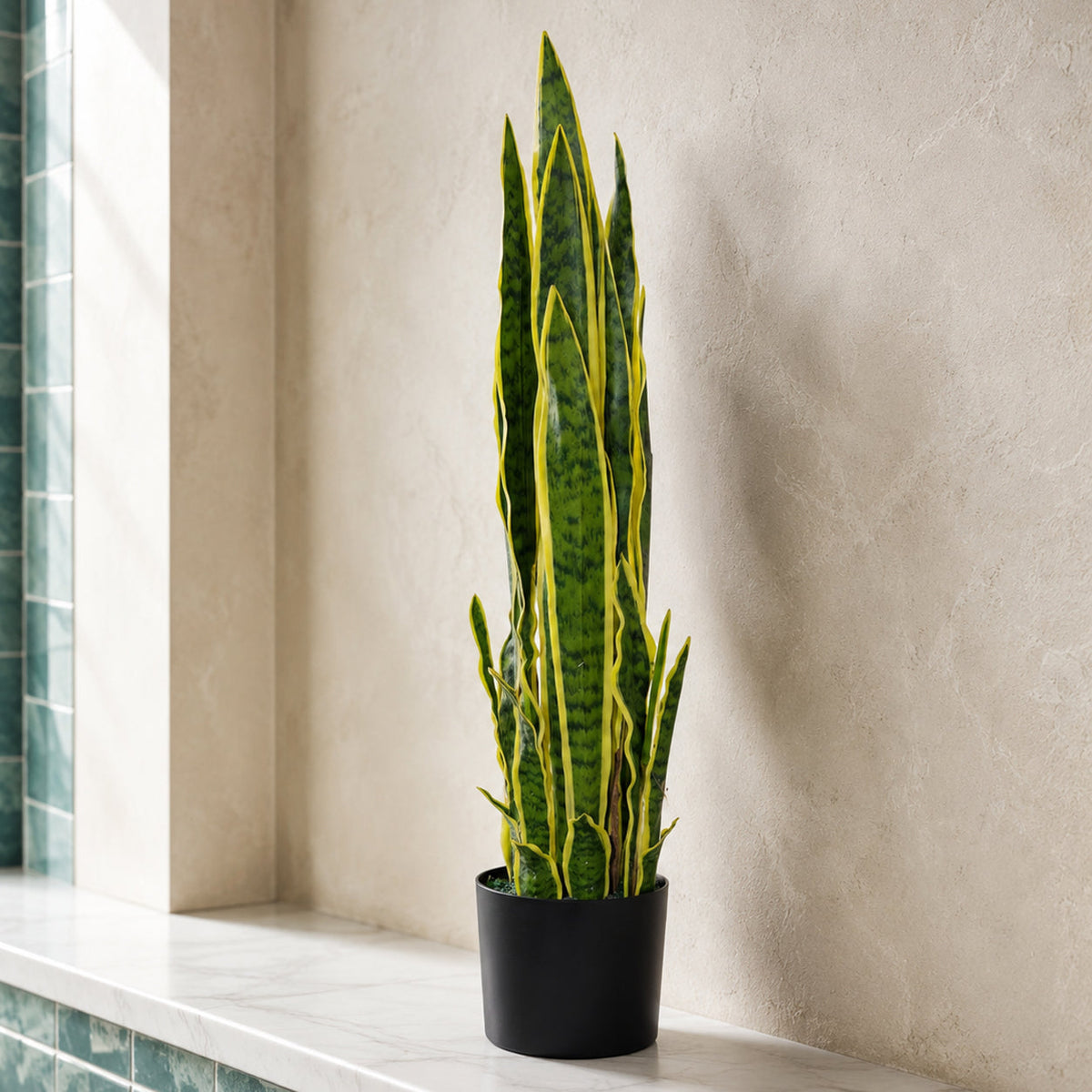 Artificial Snake Plants (Sansevieria) collection at Leaf