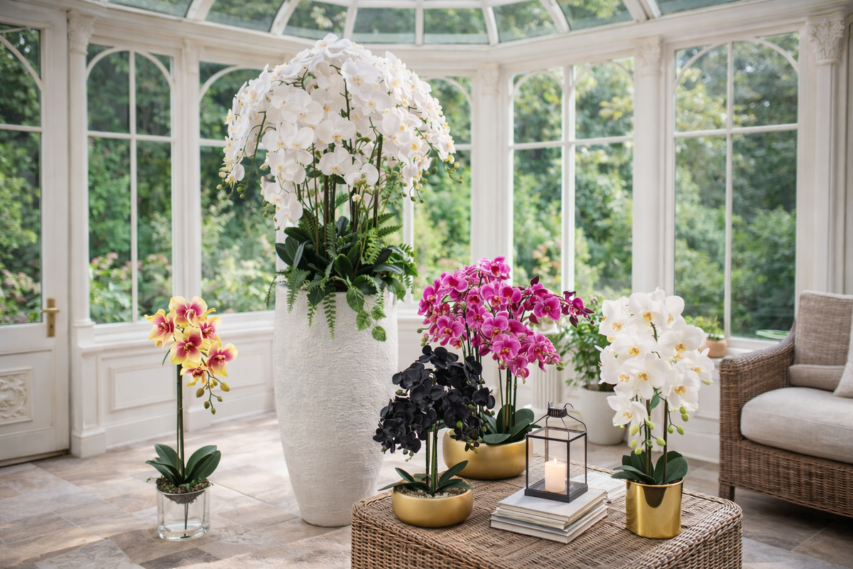 Artificial Orchids collection at Leaf