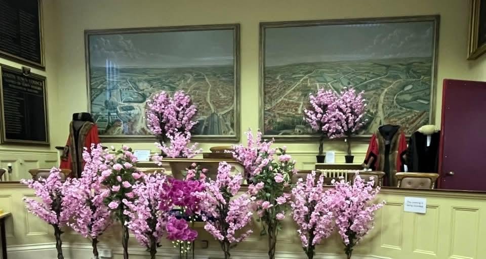 Turn Louth Pink at Sessions House with Leaf pink blossom trees – pink blossom trees council chamber