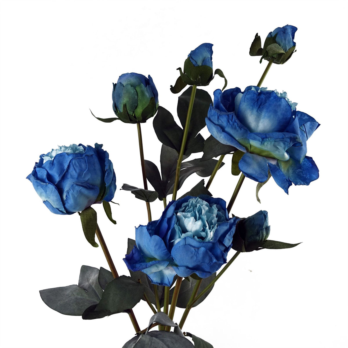 55cm Peony Artificial Flower Stems - 4 flowers 3 buds – image 17