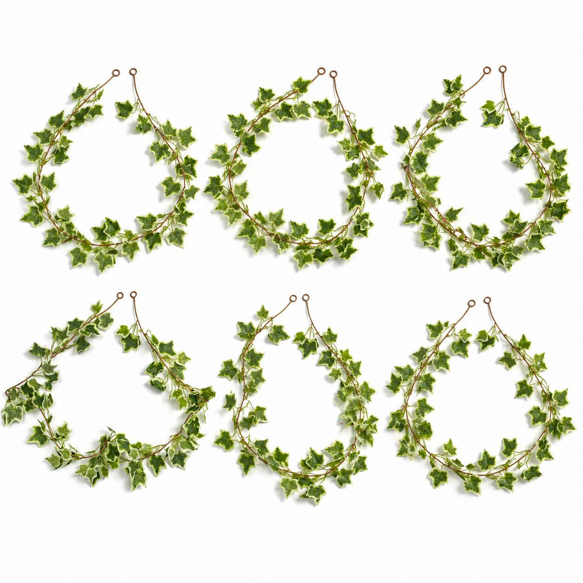 160cm Artificial Ivy Garland Trailing Hanging Plant Faux Foliage - Variegated – image 4