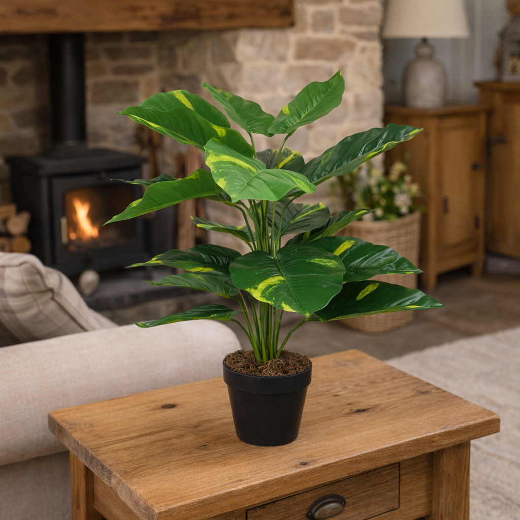 60cm Artificial Devil's Ivy (Scindapsus Aureus) Plant – image 3
