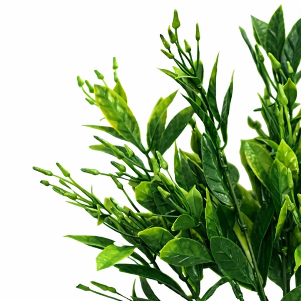 32cm Artificial Green Foliage Spray Stem Faux Leafy Decorative Greenery – image 8