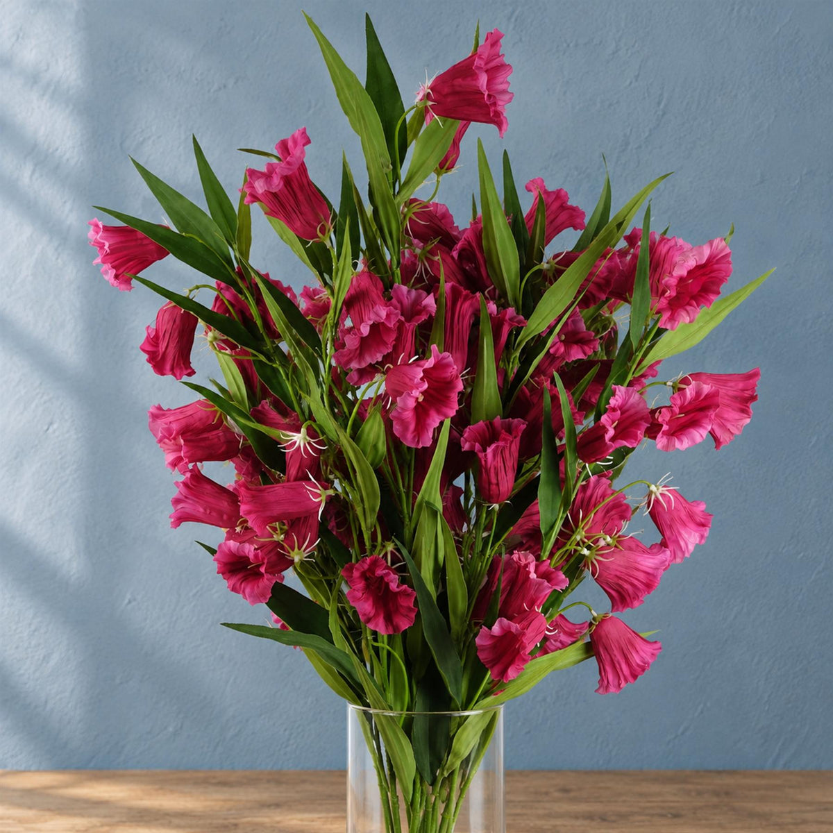 100cm Trumpet Artificial Flower Stem Fuchsia Faux