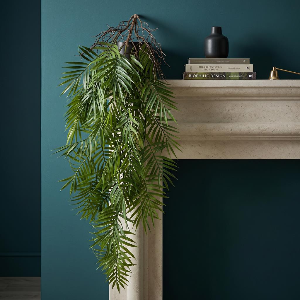 90cm Artificial Trailing Palm Fern Plant Hanging Faux Tropical Greenery – image 2