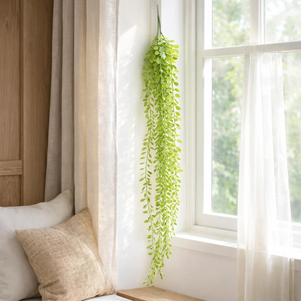 90cm Artificial Trailing Eucalyptus Style Hanging Plant Faux Greenery Vine – image 2