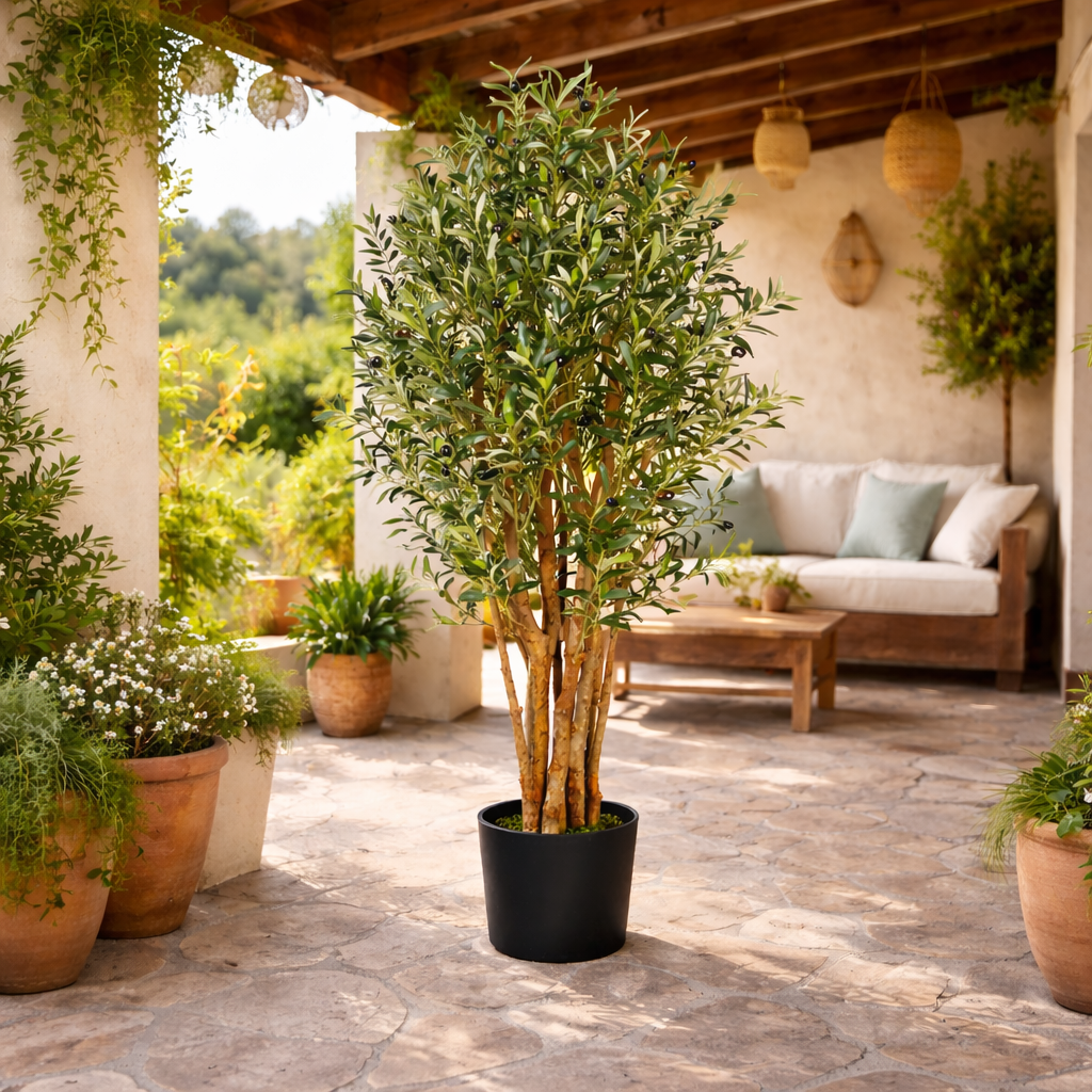 125cm Luxury Artificial Olive Tree - Premium Range – image 2