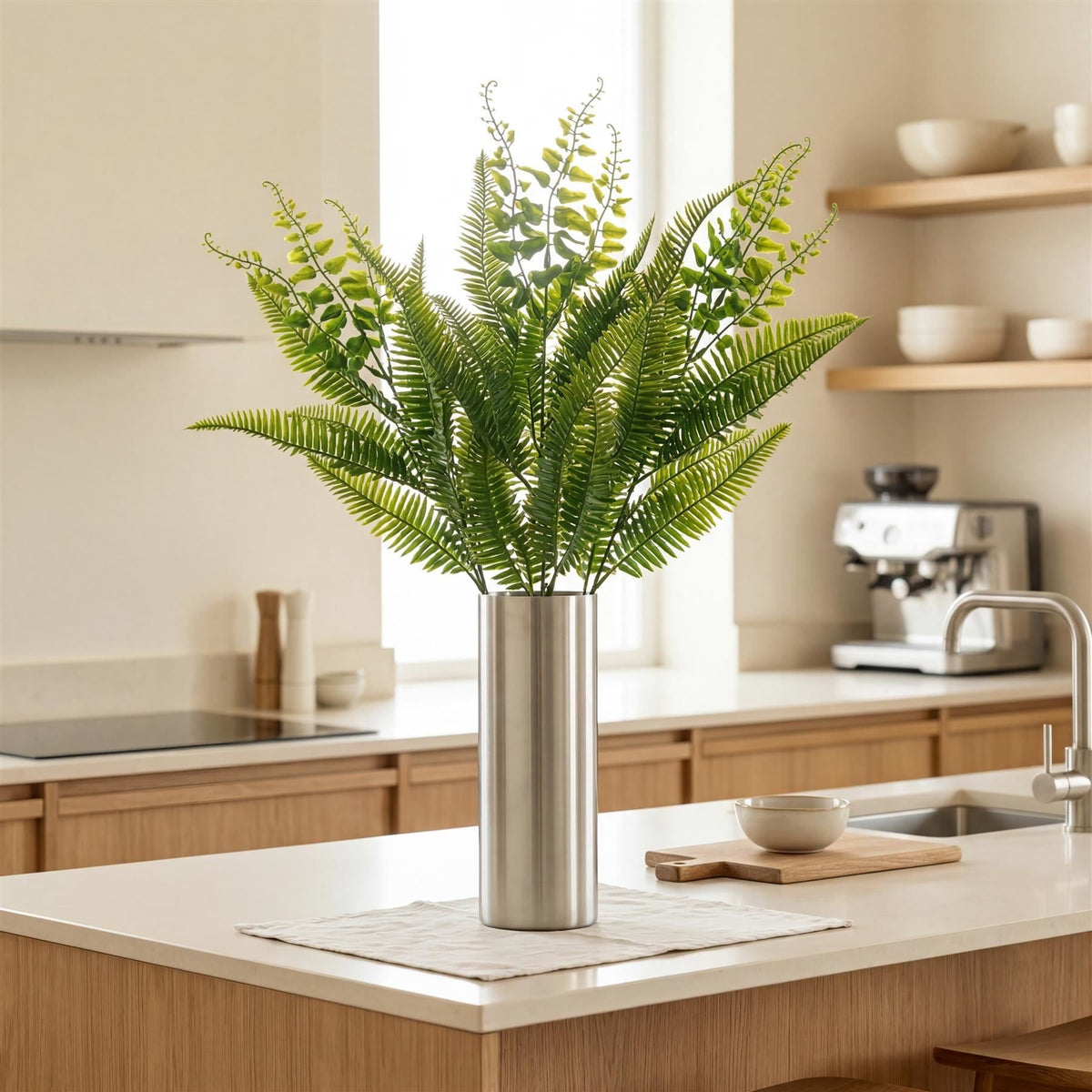 50cm Artificial Fern Mixed Foliage Spray Stem – image 6