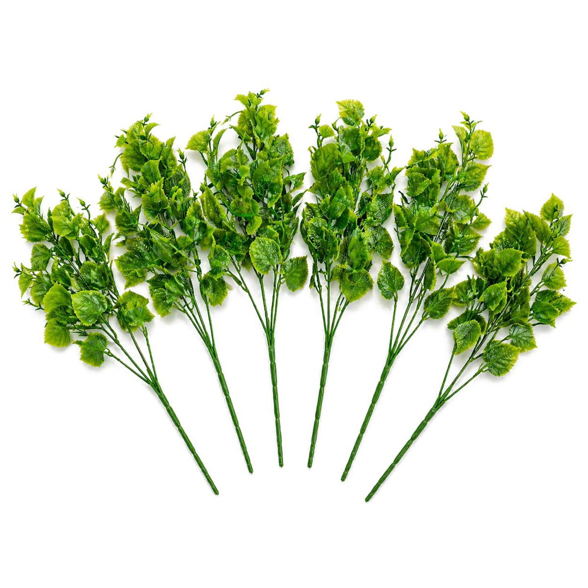 32cm Artificial Leafy Foliage Stem Plant Faux Green Decorative Fillers – image 7