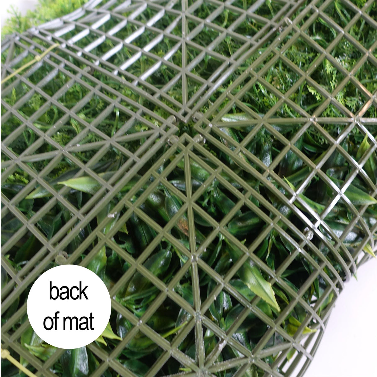 100cm Artificial Fern & Mixed Foliage Green Wall Panel with Burgundy and Grass Accents – image 5