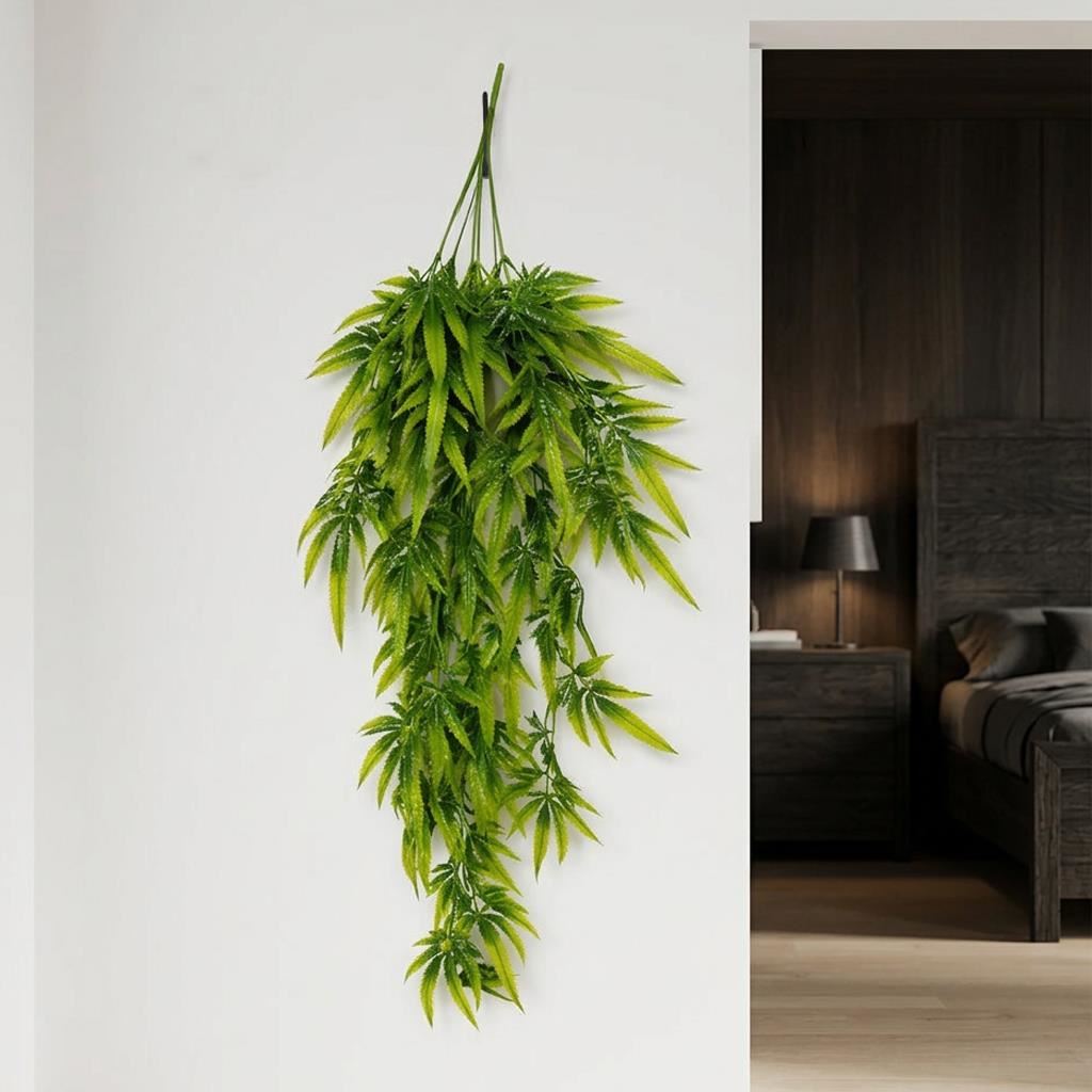 70cm Artificial Trailing Fern Leaf Plant Hanging Faux Greenery – image 7