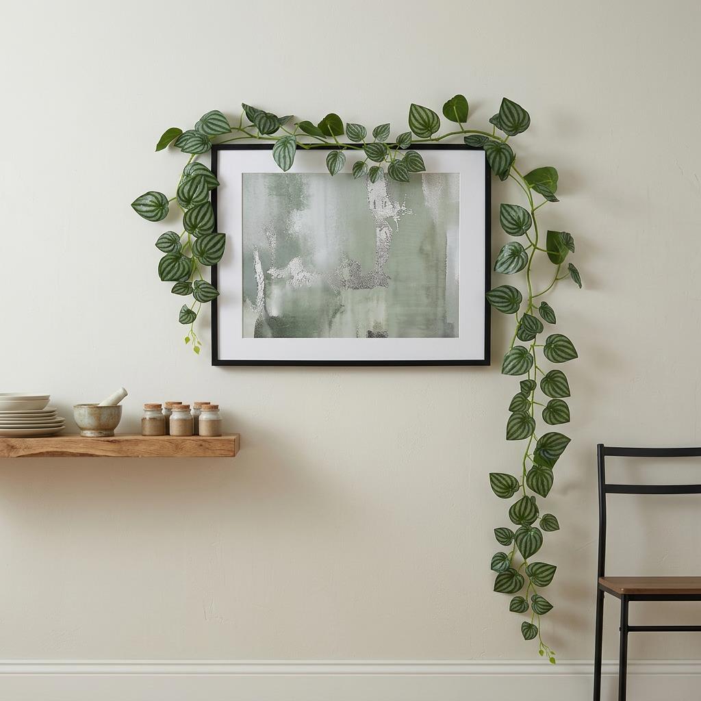 160cm Artificial Watermelon Leaf Garland Hanging Decoration – image 2