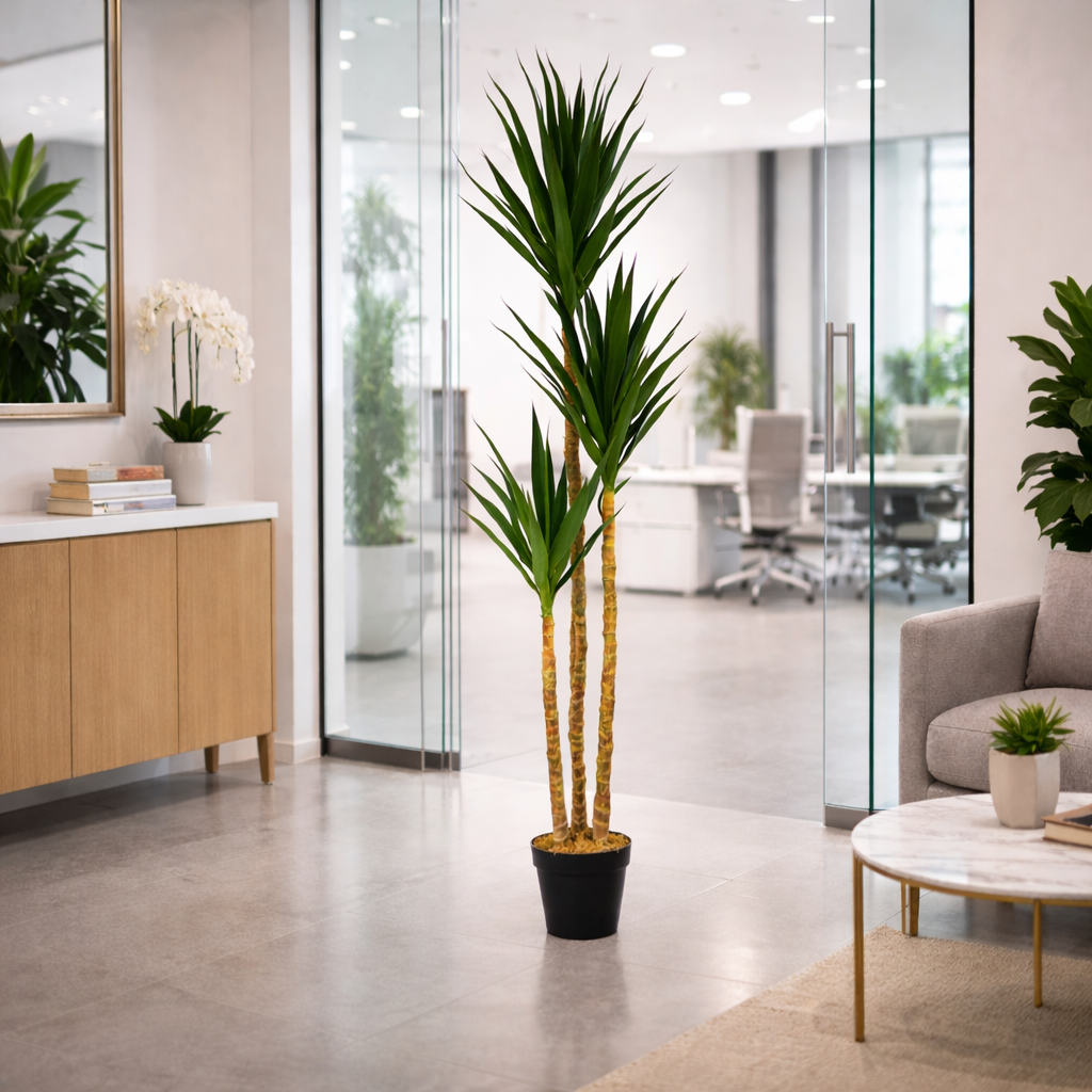 170cm Artificial XL Triple Yucca Tree Plant Spiky Tree Plant Realistic – image 3
