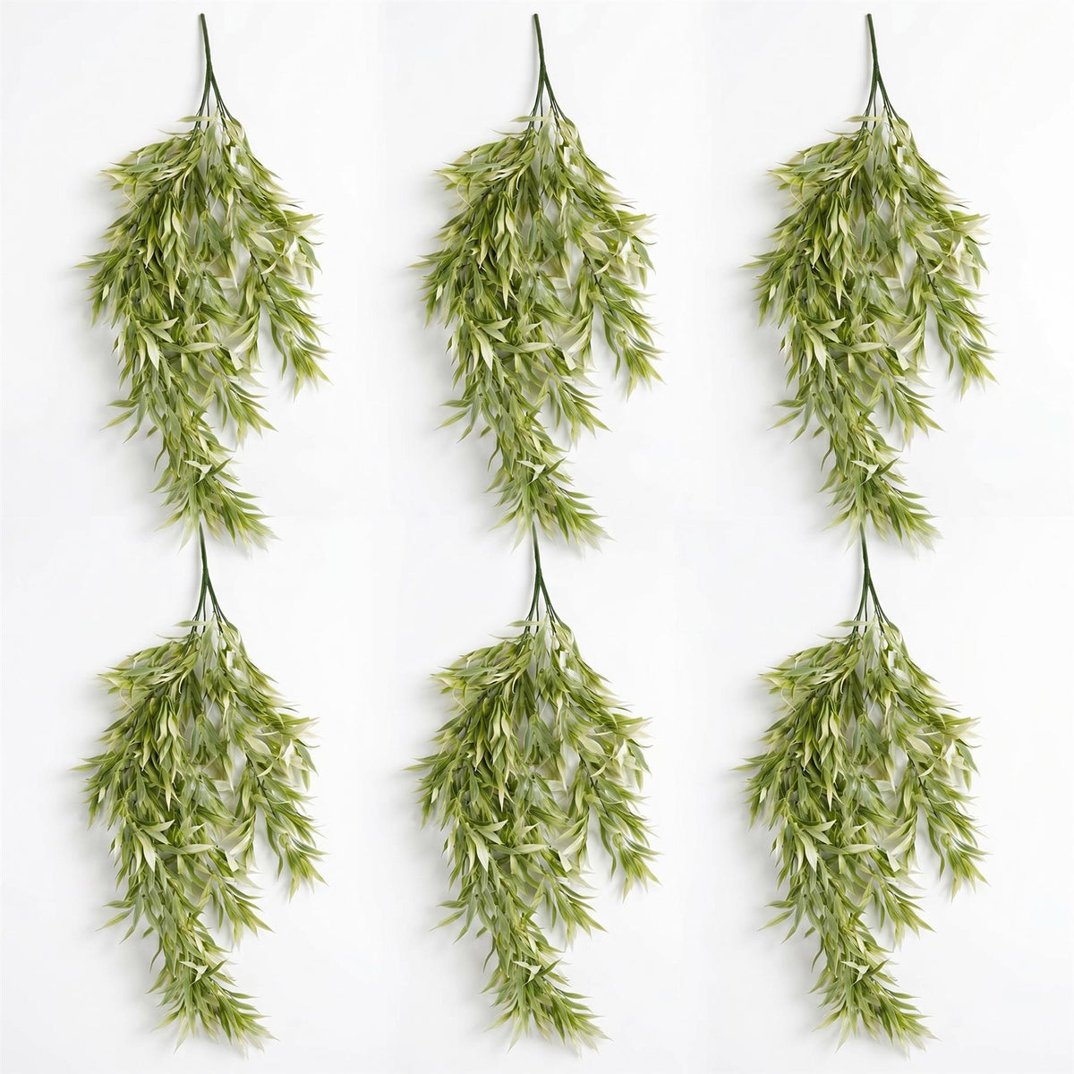 80cm Artificial Italian Ruscus Hanging Plant with Realistic Foliage - Light Green – image 3
