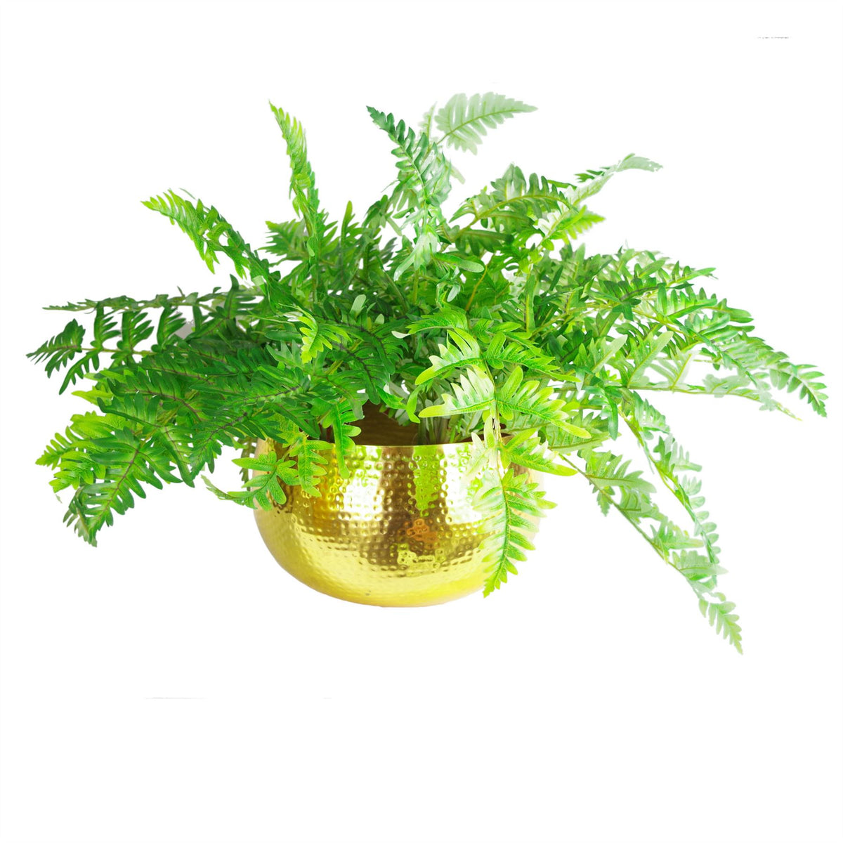 Leaf Large Metal Planter Hammered Handmade - Straight Edge – image 13
