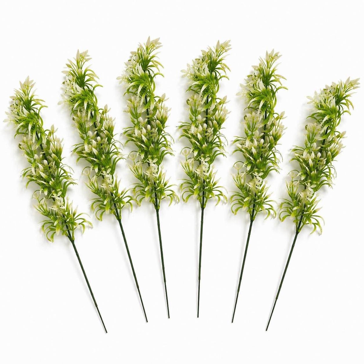 48cm Artificial White Blossom Spray Stem – image 7