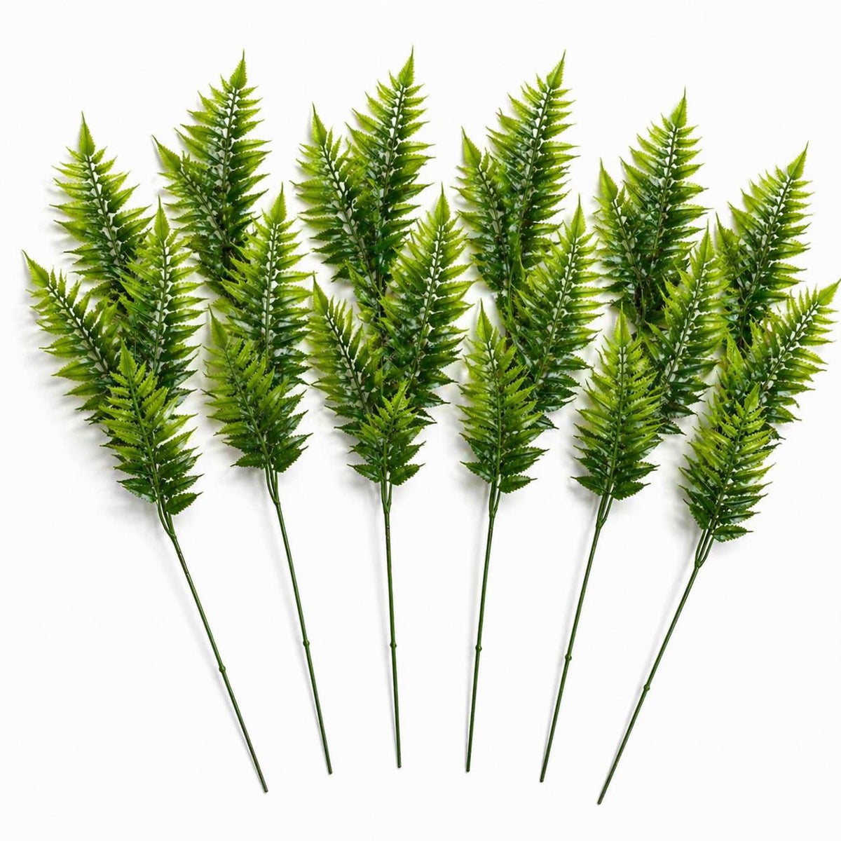50cm Artificial Fern Spray Stem - Spring Green – image 7