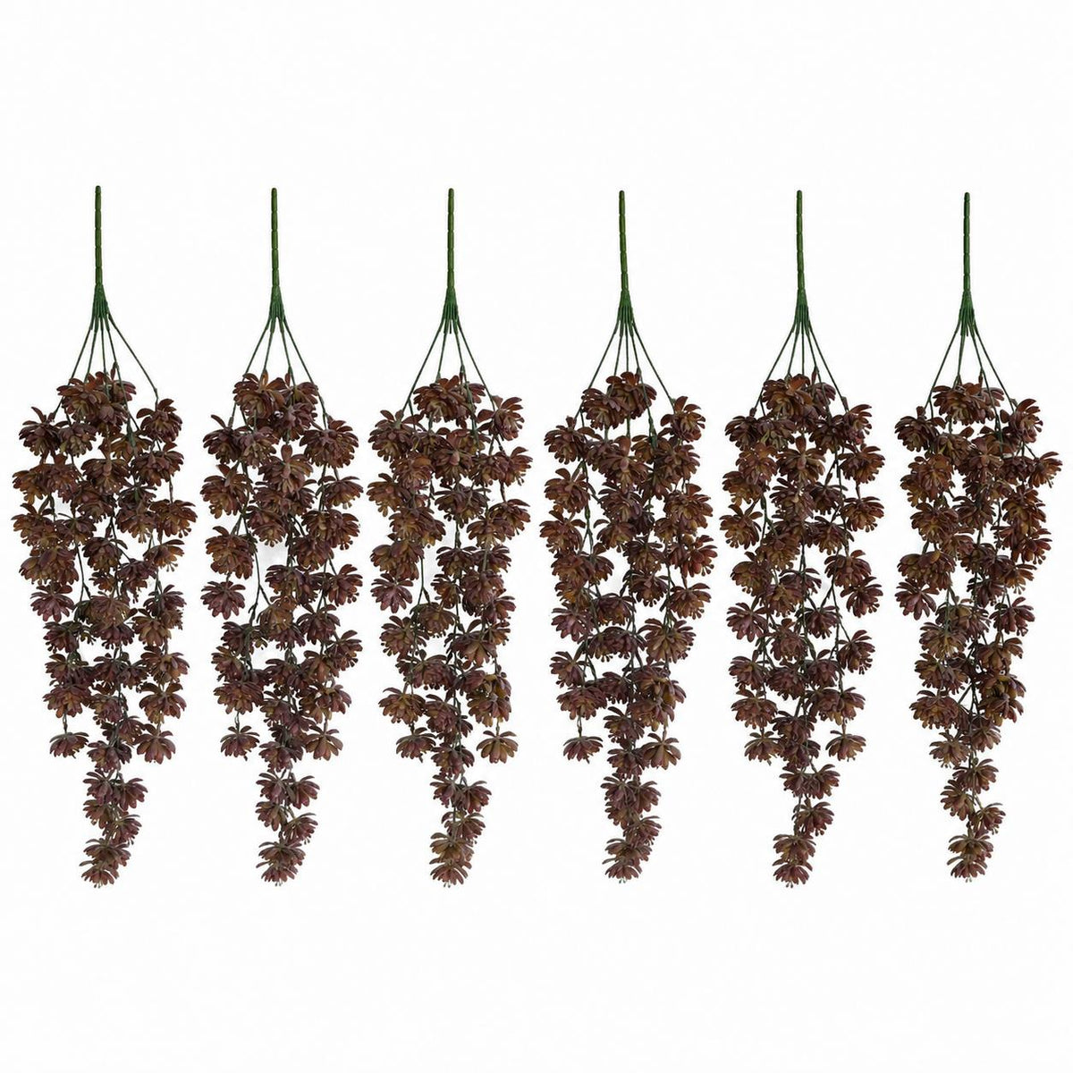 70cm Artificial Trailing Sedum Succulent Plant Dusty Brown Hanging Faux Greenery – image 6