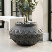 21cm x 40cm Large Grey Gliese Triangle Planter