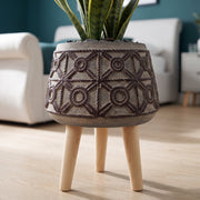 36cm x 26cm Rope Effect Composite Large Planter