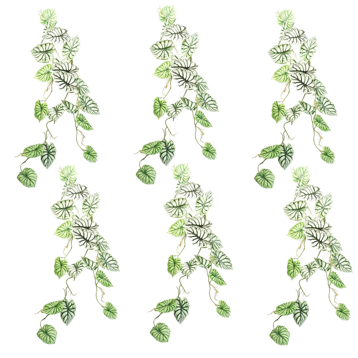 120cm Artificial Hanging Trailing Plant Alocasia Dragon Scale – image 6