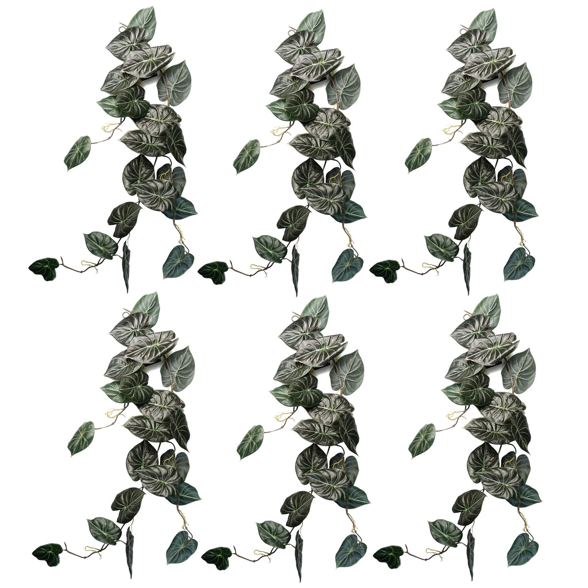 120cm Artificial Hanging Trailing Plant Alocasia Dragon Scale – image 7