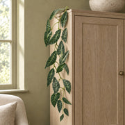 110cm Artificial Hanging Trailing Dark Green Leaf Plant