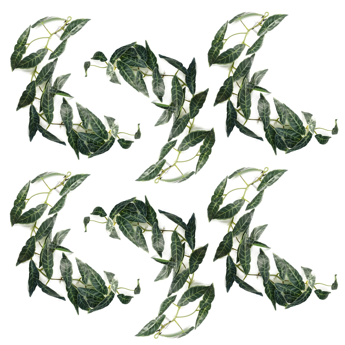 110cm Artificial Hanging Trailing Dark Green Leaf Plant – image 5