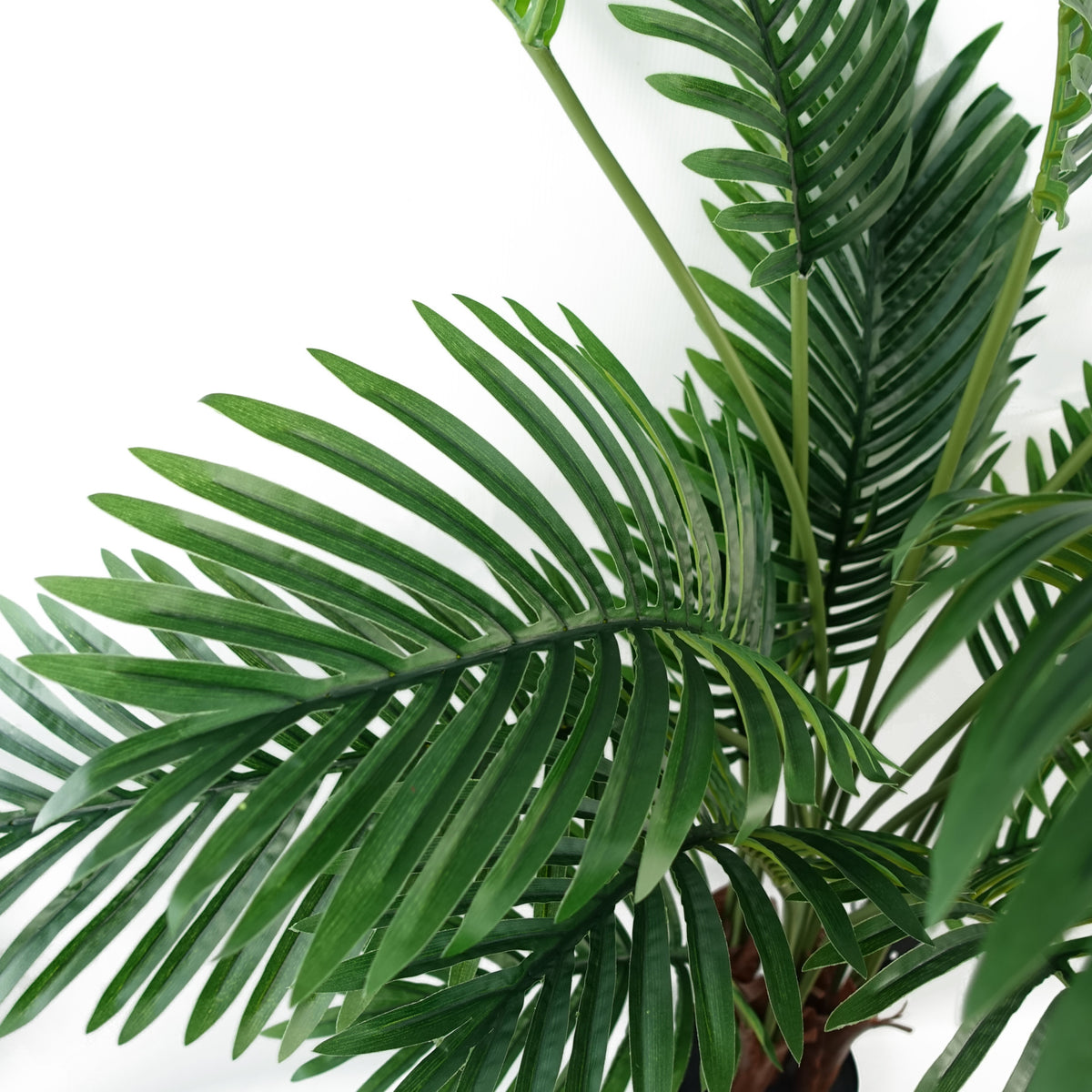 110cm Artificial Areca Palm Tree Potted in Black Pot – image 7
