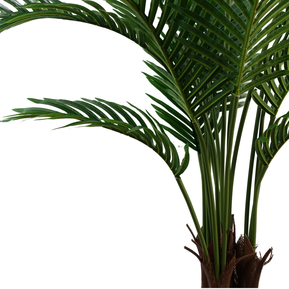 110cm Artificial Areca Palm Tree Potted in Black Pot – image 3