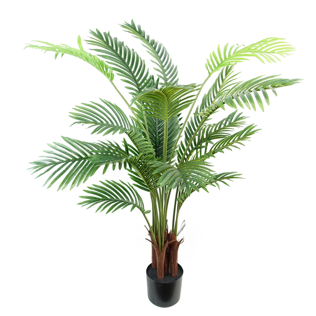 110cm Artificial Areca Palm Tree Potted in Black Pot – image 8