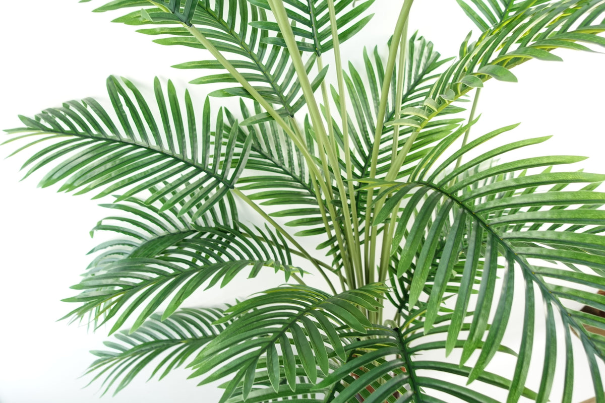 150cm Artificial Areca Palm Tree Potted in Black Pot – image 3