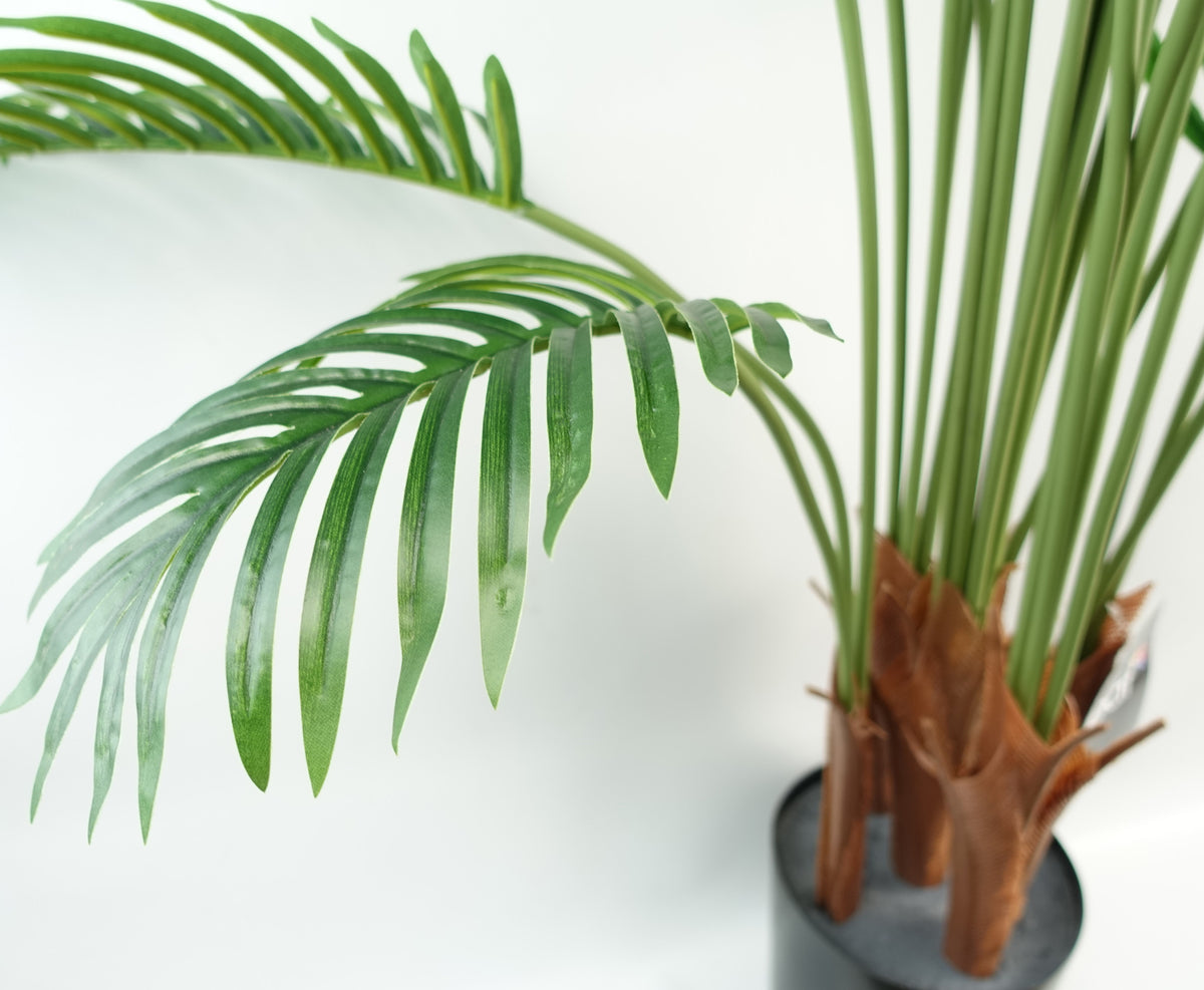 150cm Artificial Areca Palm Tree Potted in Black Pot – image 7