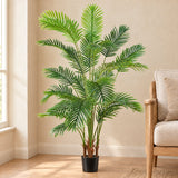 150cm Artificial Areca Palm Tree Potted in Black Pot