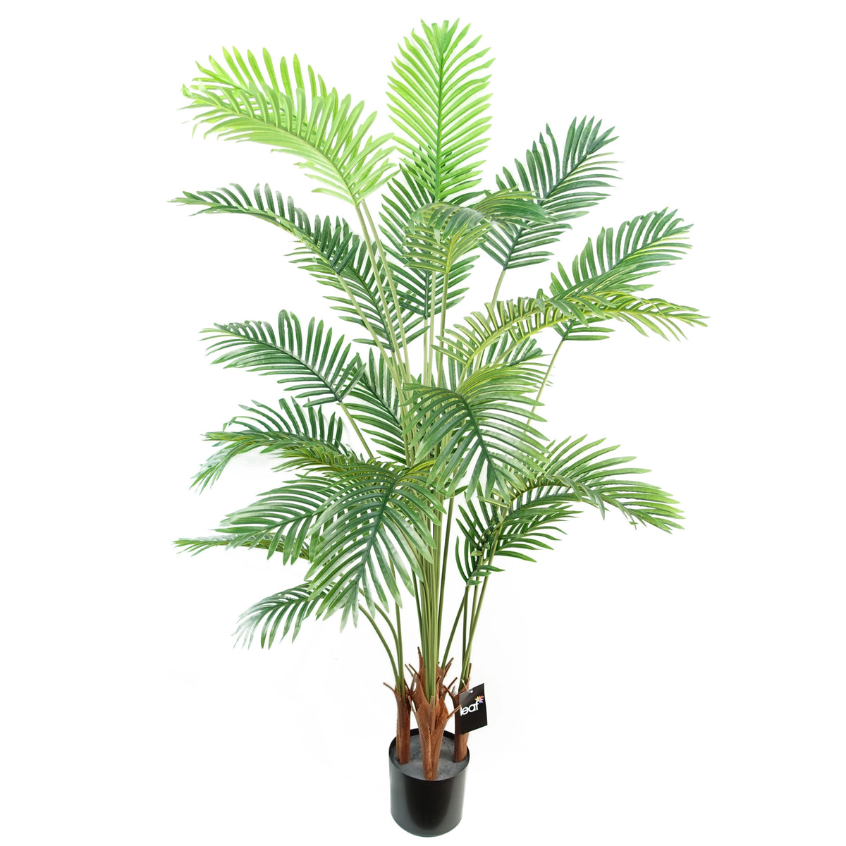 150cm Artificial Areca Palm Tree Potted in Black Pot – image 2