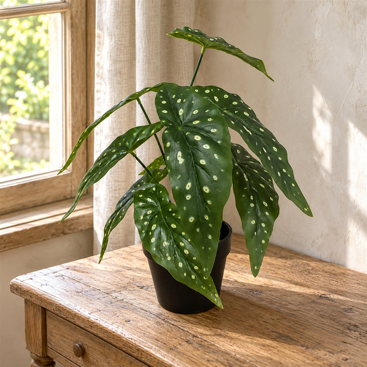 35cm Artificial Begonia Plant