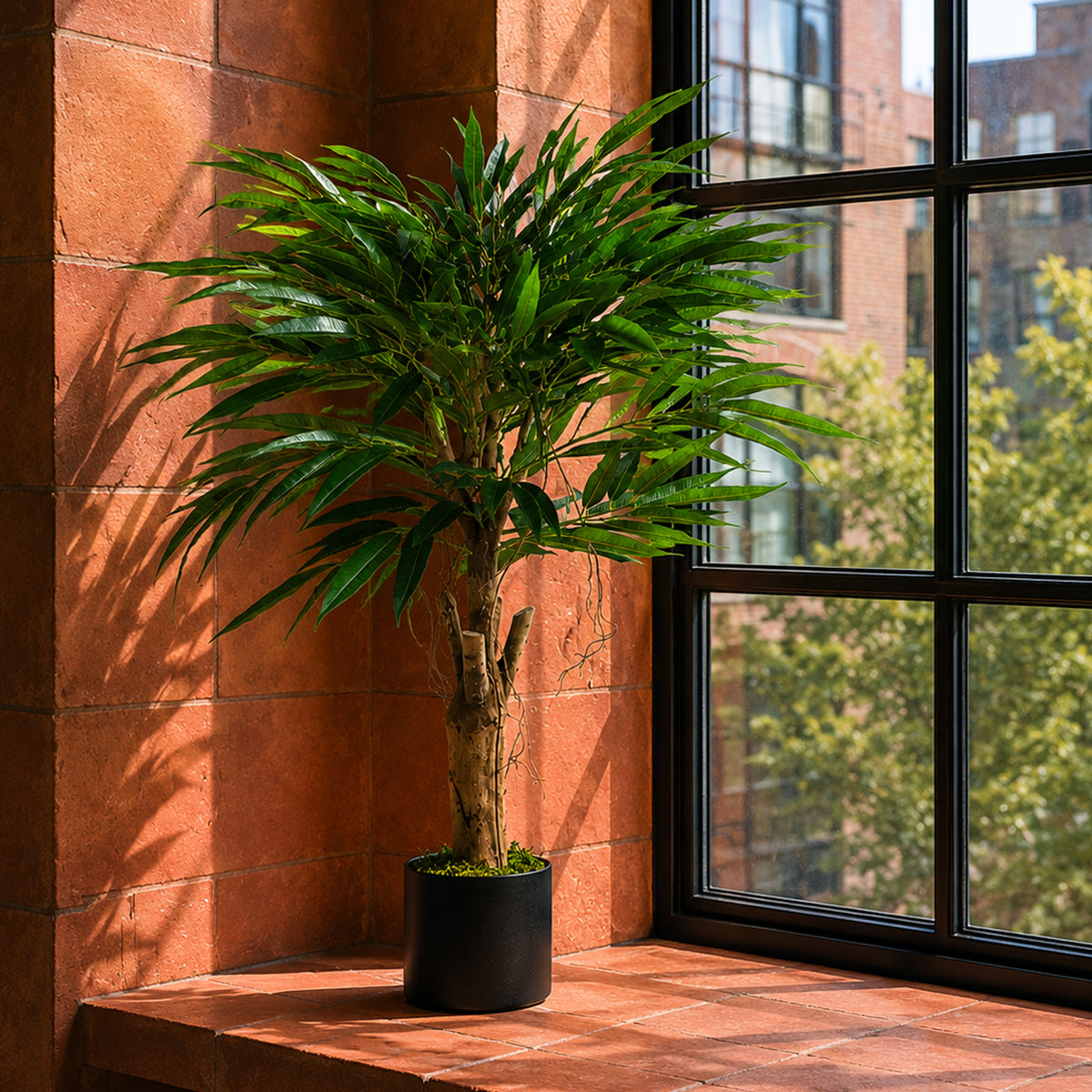 100cm Longifolia Ficus Tree Artificial Natural Trunk – image 2