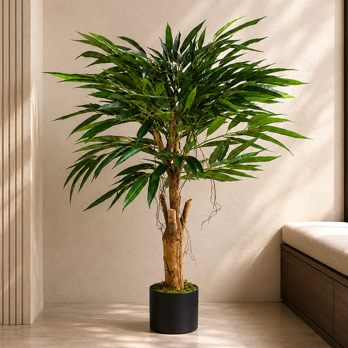 100cm Longifolia Ficus Tree Artificial Natural Trunk – image 6