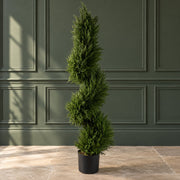 120cm Spiral Cypress Tree Artificial Topiary