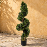 Large Spiral Buxus Artificial Topiary Tree UV Resistant Outdoor