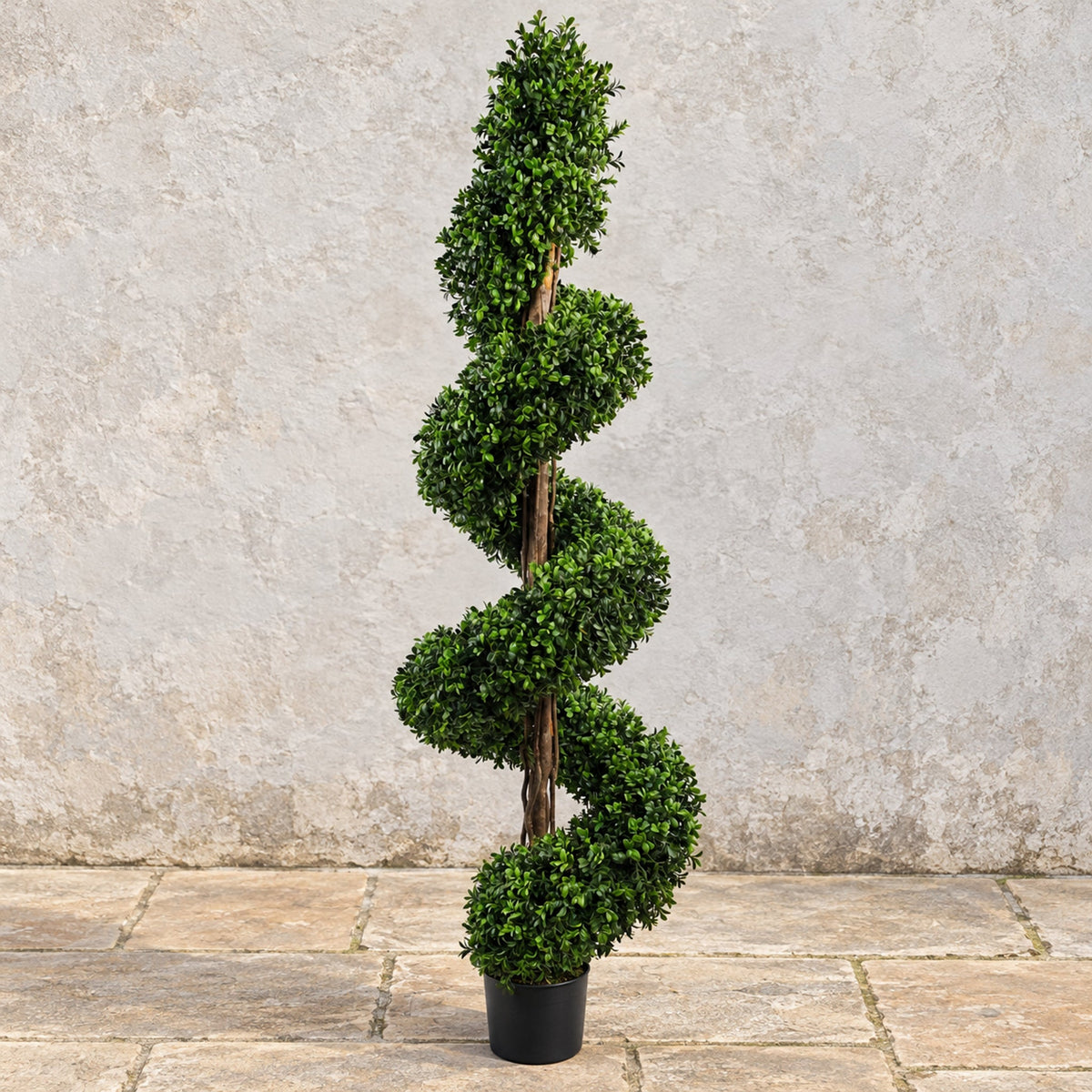 Large Spiral Buxus Artificial Topiary Tree UV Resistant Outdoor