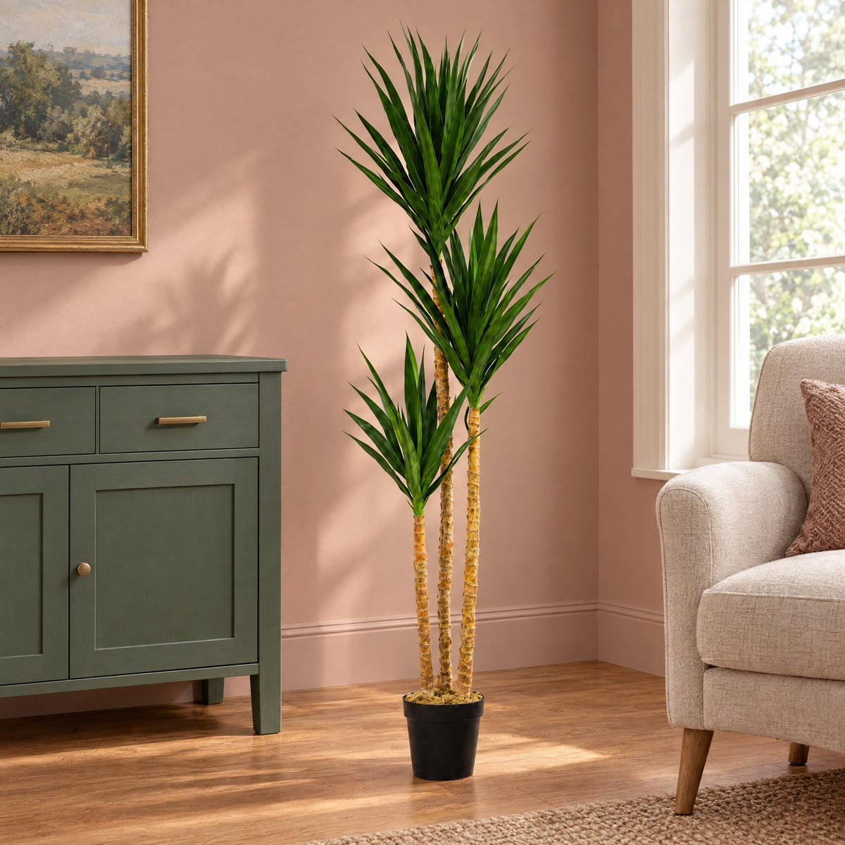 170cm Artificial XL Triple Yucca Tree Plant Spiky Realistic