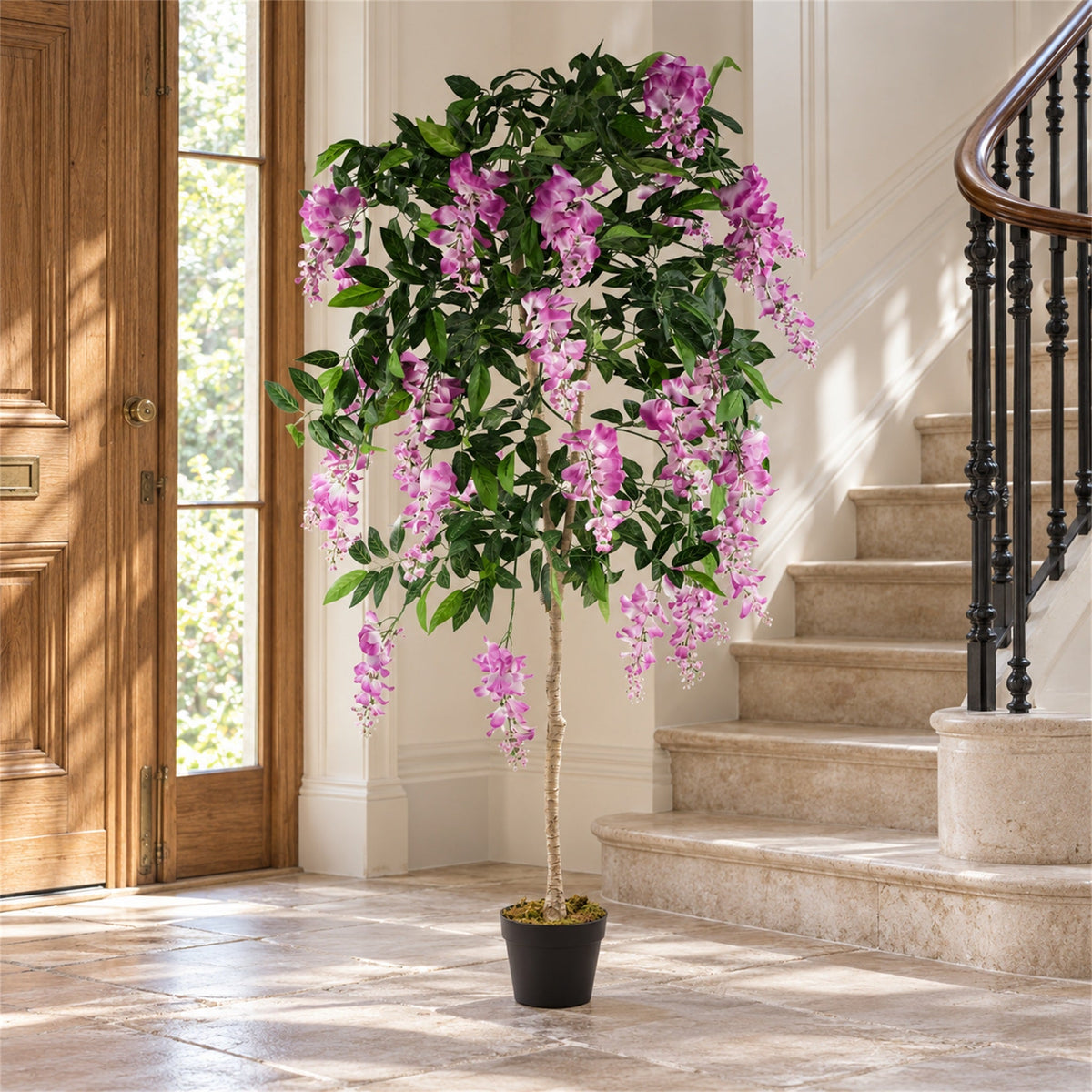 150cm Artificial Light Pink Wisteria Tree