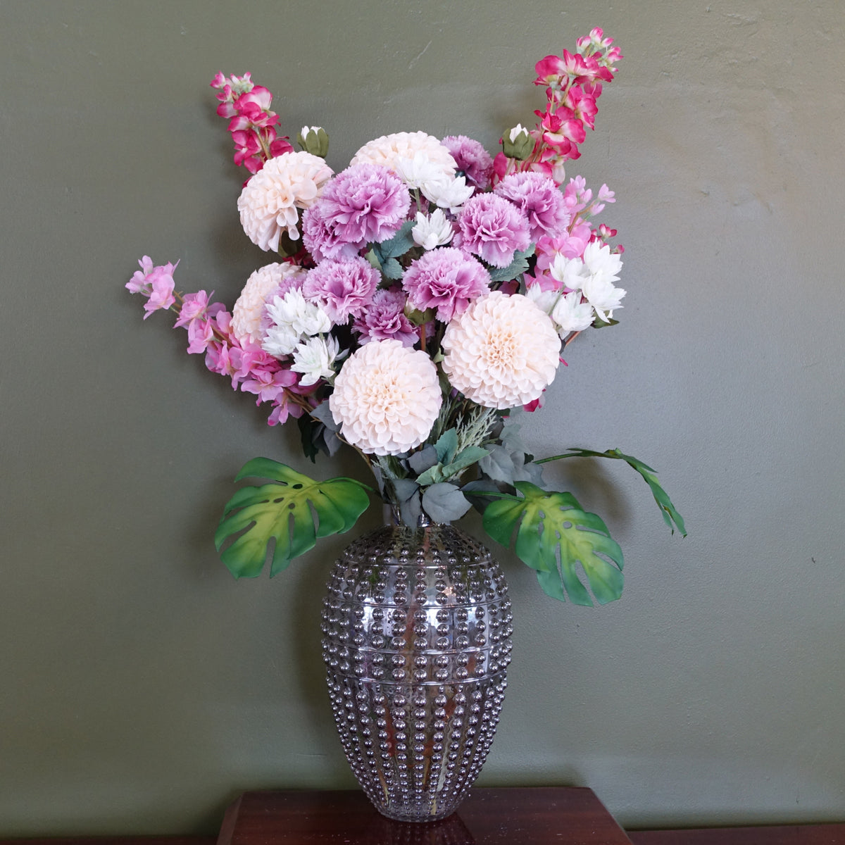 35cm Smoke Grey Bubble Vase – image 2
