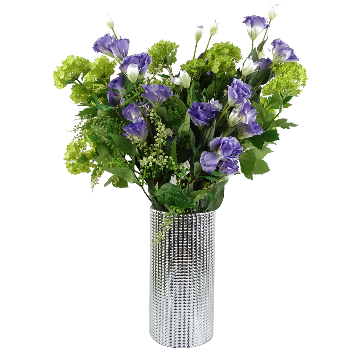 30cm Silver Dot Glass Vase – image 2